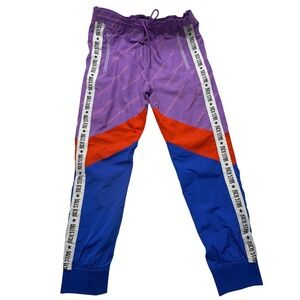 RICH STAR‎ International Men Track Pants Purple Orange Blue Color Block Athletic